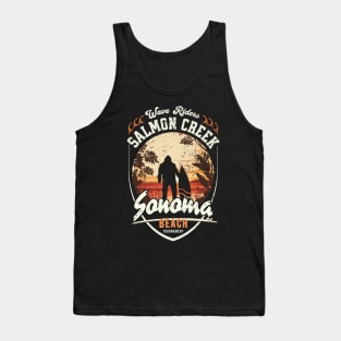 Wave Riders, Salmon Creek, Sonoma, Beach Tournament Tank Top